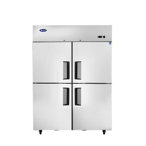 MBF8011GR — 52"-Wide Top Mount Four (4) Divided-Door Stainless Steel Reach-in Refrigerator